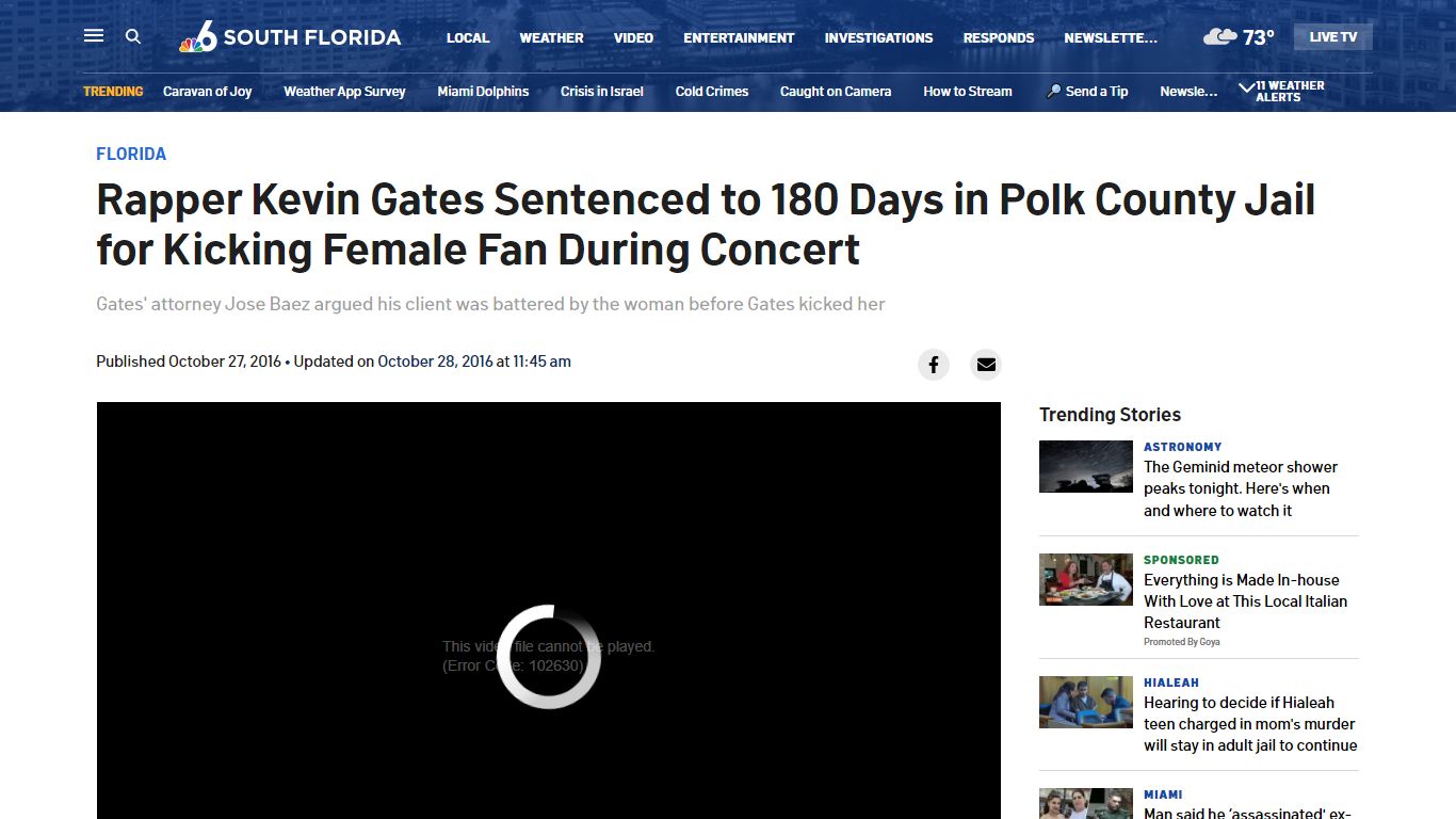 Rapper Kevin Gates Sentenced to 180 Days in Polk County Jail for ...